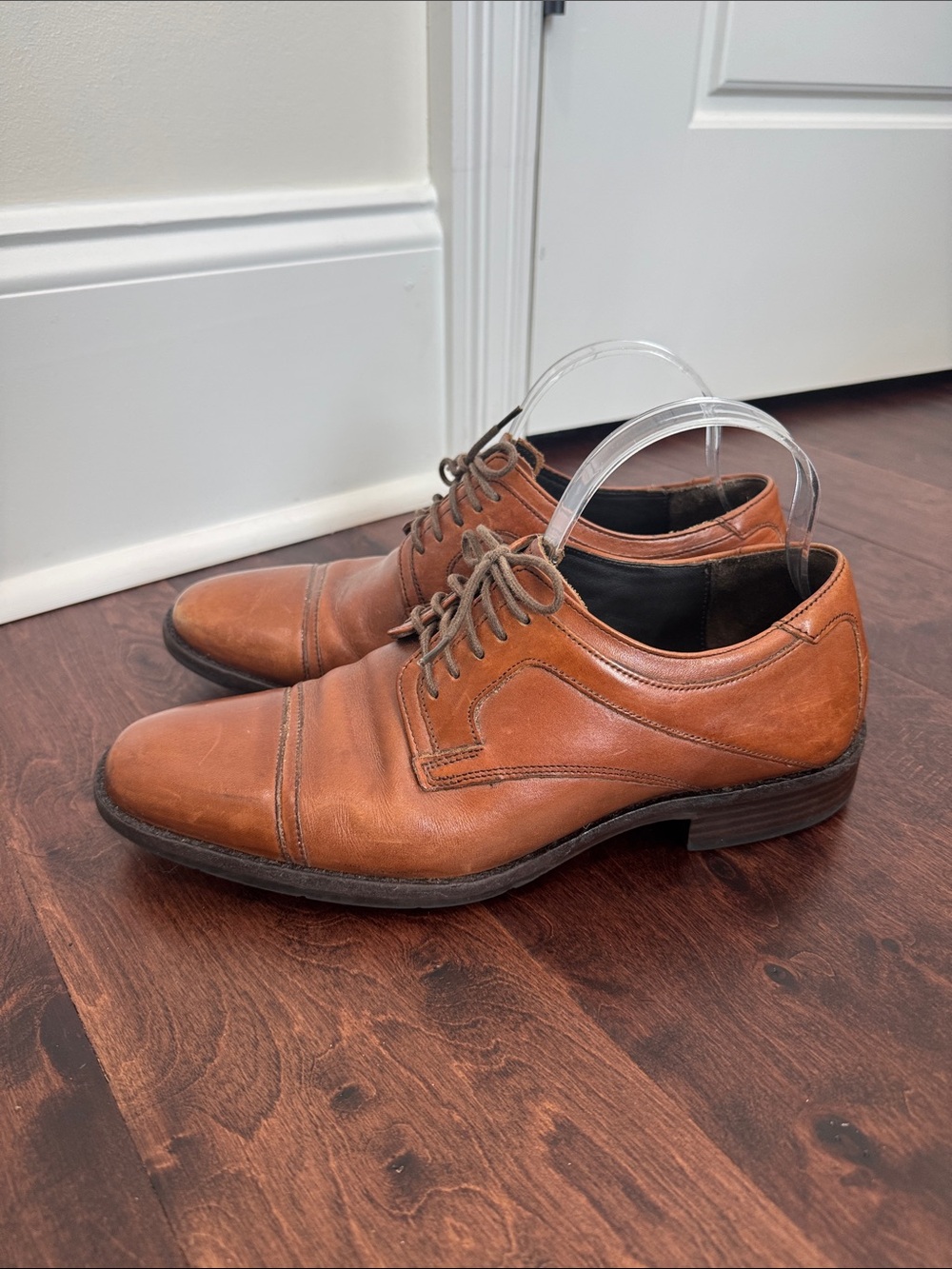 Johnston & Murphy Men’s Brown Leather Dress Shoes Business Suit Church, size 8